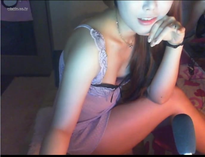 Pretty Asian babes having fuck on a webcam show