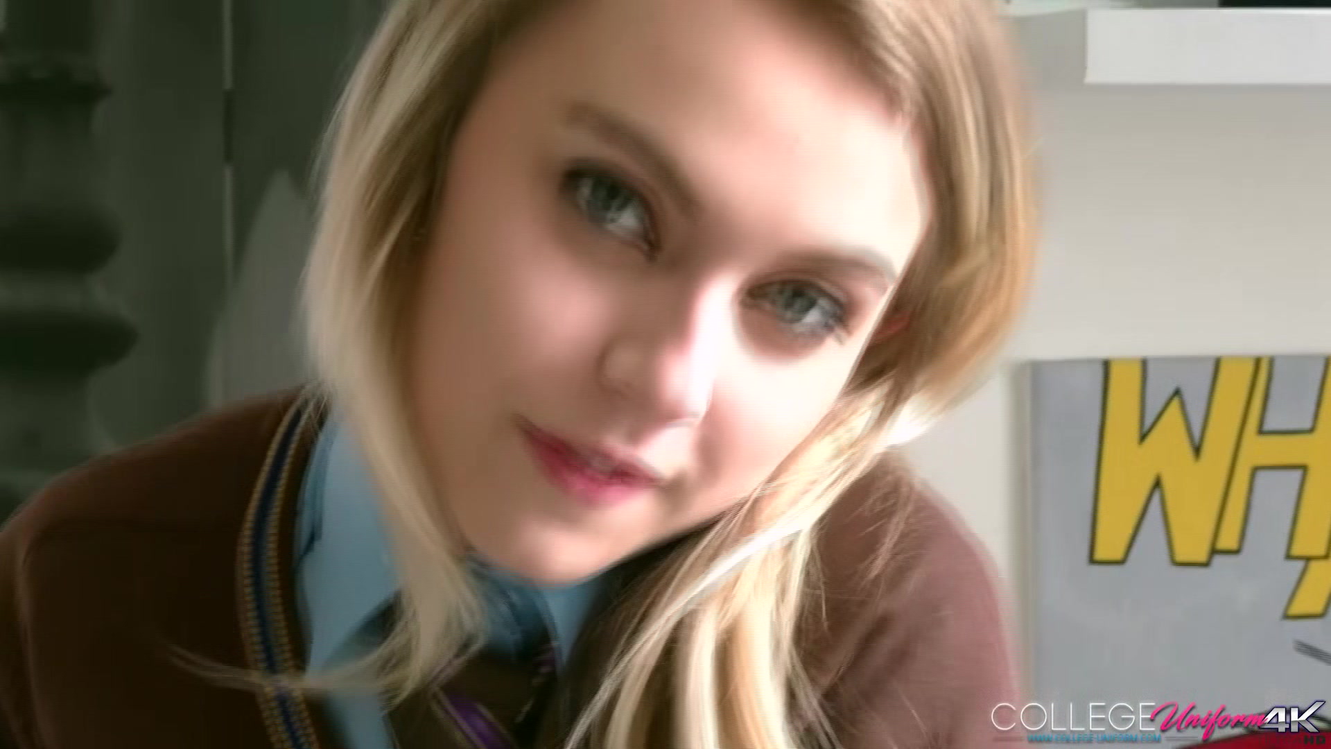 Horny student 18+ Chloe Toy Shows Off Her Uniform And Wets Her Panties!