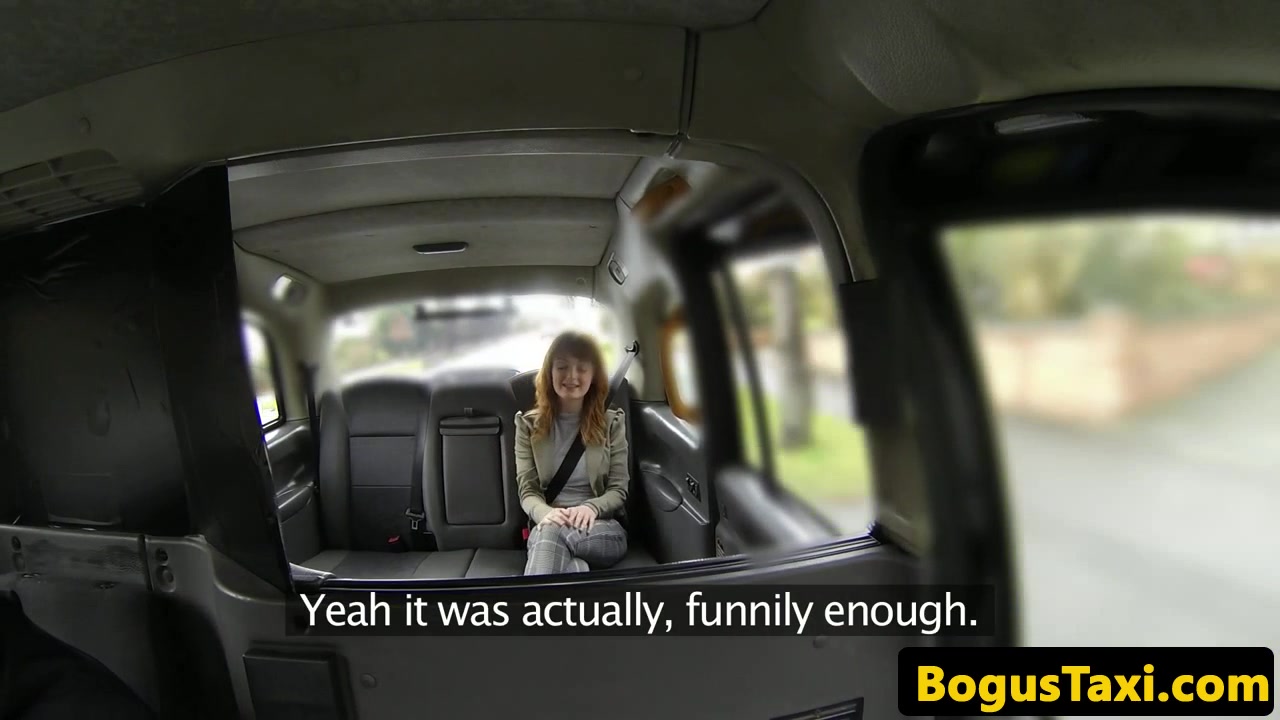 ginger taxi british jizzed in mouth by cabbie