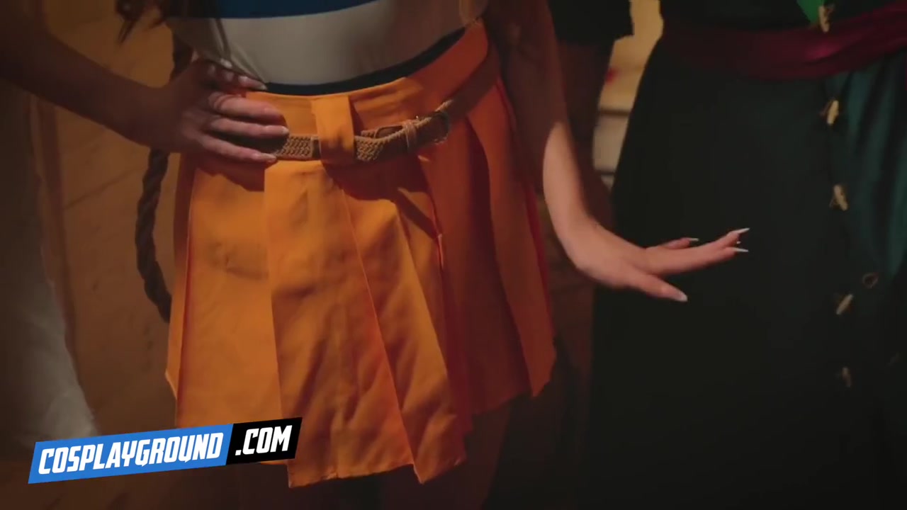 Takes Two Cocks Until They Cum In Her Face Porn Cosplay Parody With Stella Luxx, One Piece And Master Tyler Drake