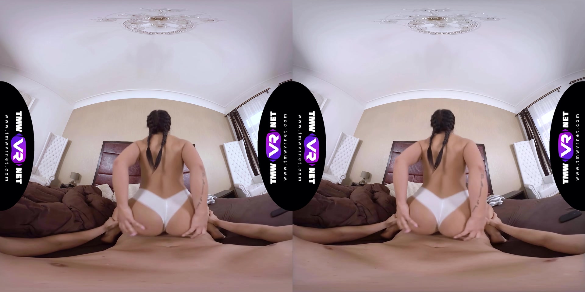 Dude hugs round ass as foreplay - TmwVRnet