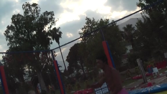 They fuck near the orange tree