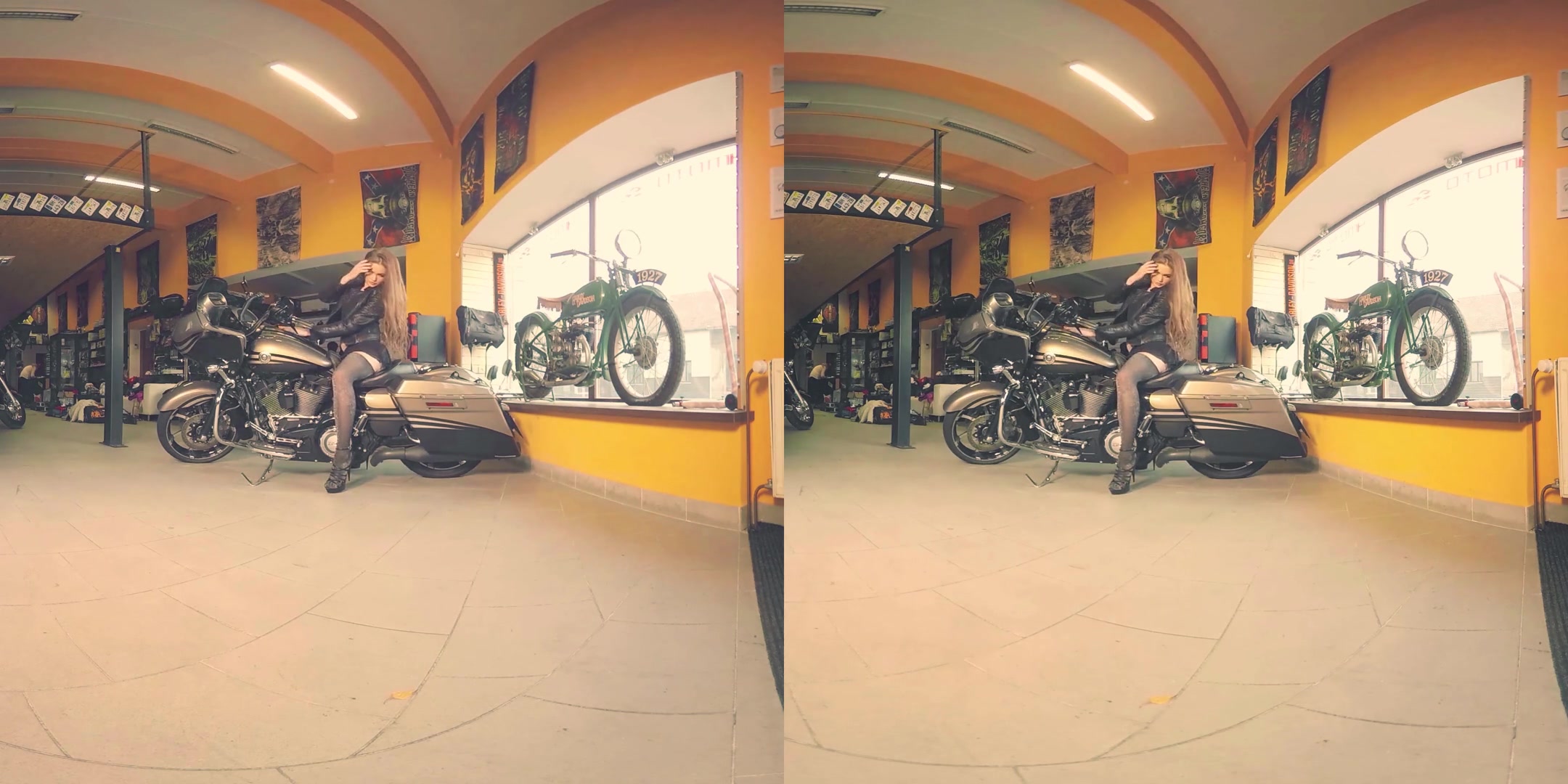 Lola 2 in Leggy Redhead Gets Naked on Her Bike - BravoModelsMedia