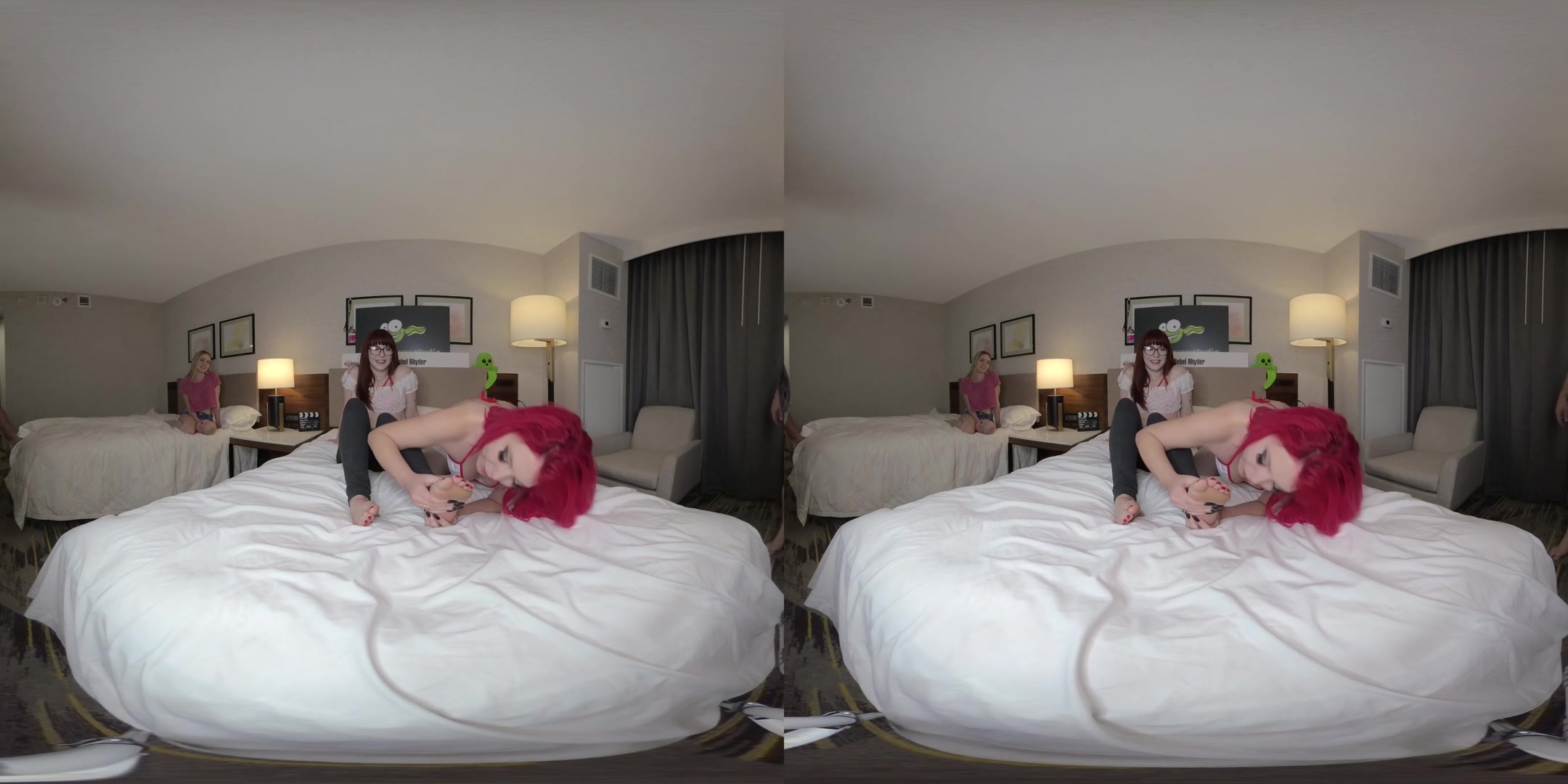 Taylor Nicole And Hannah Grace Lesbian Fun With Rebel Watching - TadPoleXXXStudio