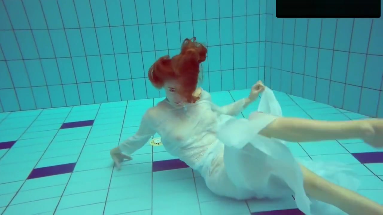 Redhead Diana Hot And Horny In A White Dress
