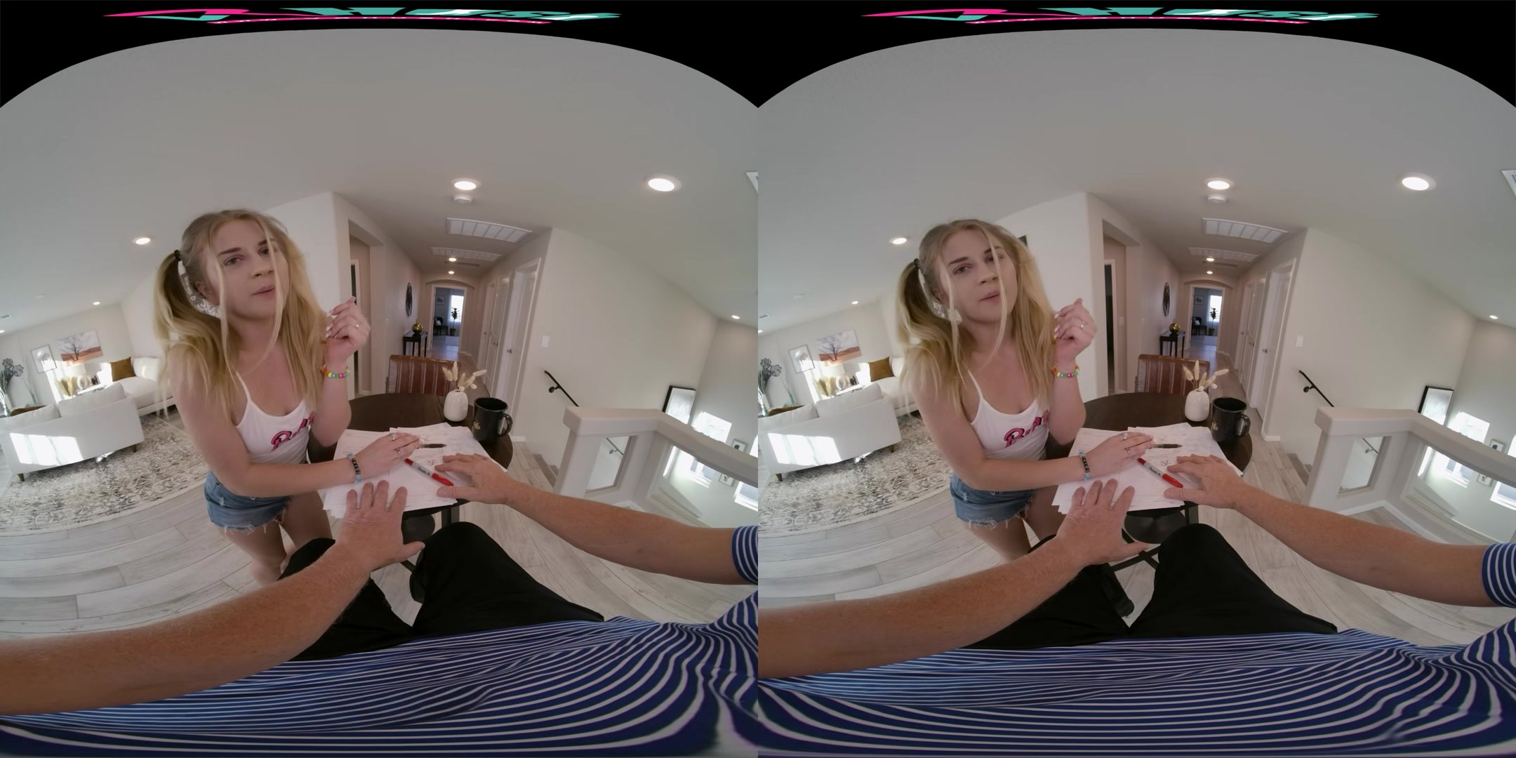 VRHUSH Your student 18+ Taylor Blake gets creampied