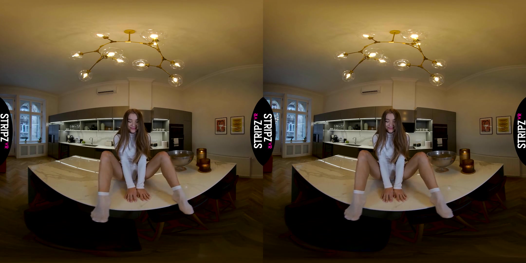 Kitchen Heat - Hot teen 18+ Solo Striptease - SexLikeReal