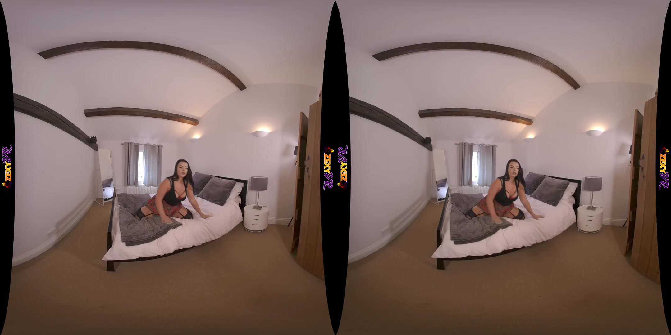 BIG Personality - Huge Tits Stripping on the Bed