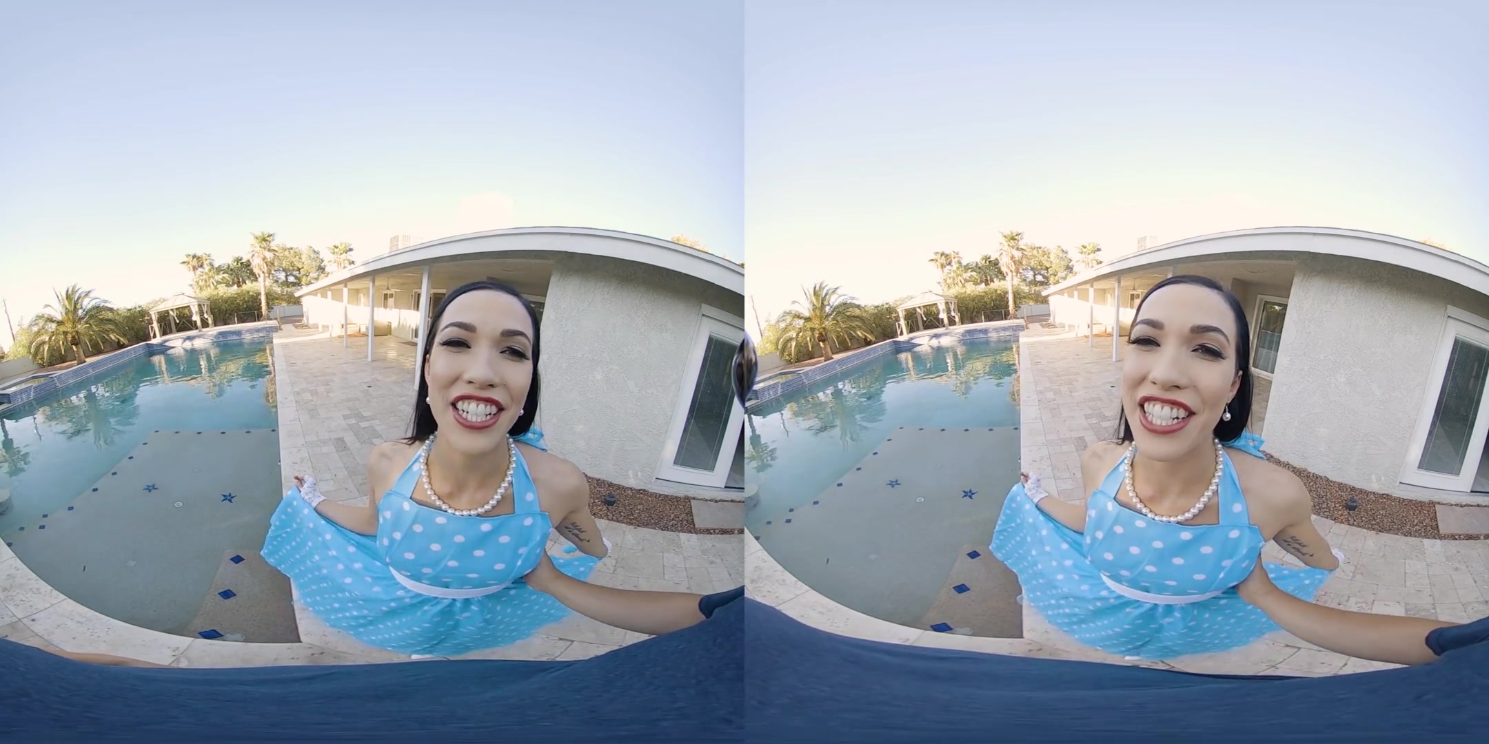 Pussy Harbor - Outdoor Poolside Blowjob Cum Swallow