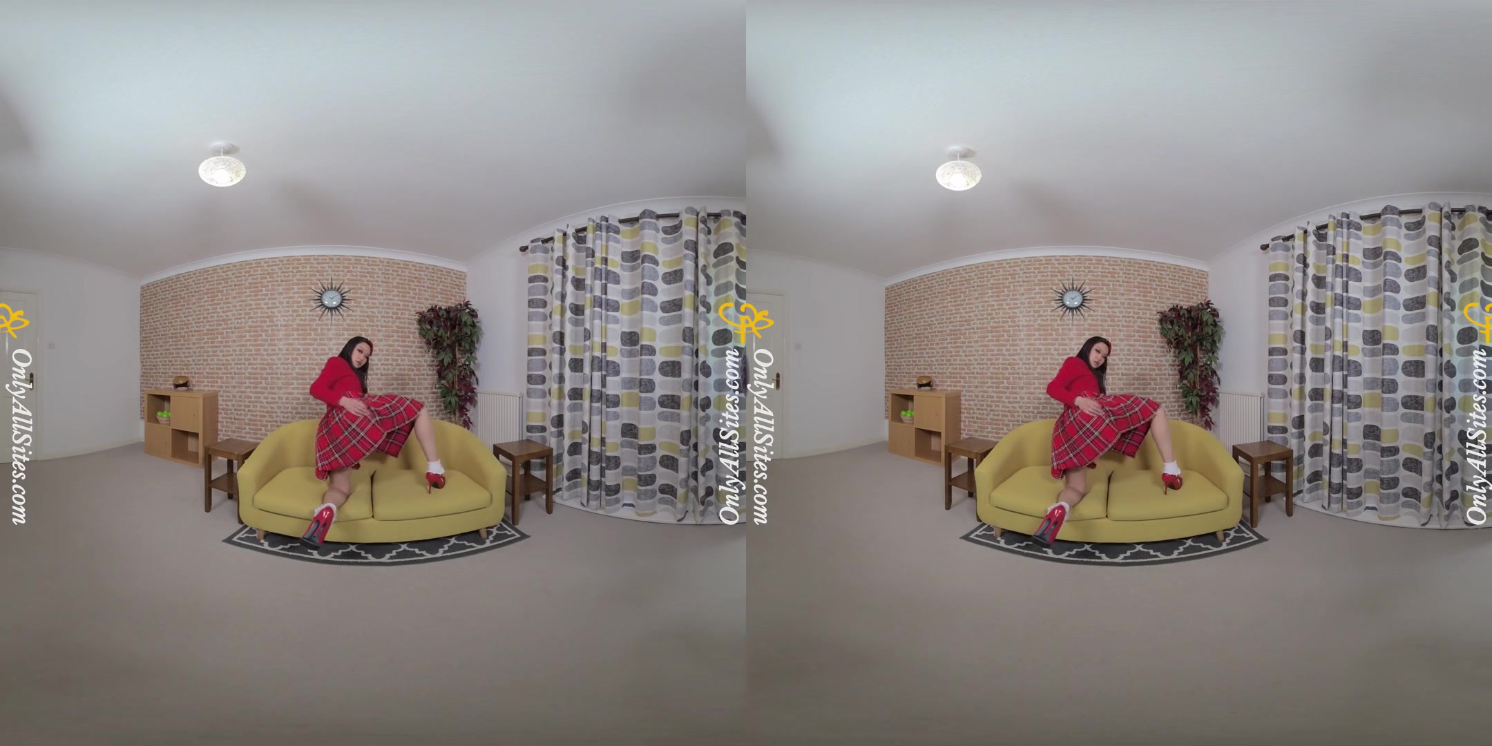 Louisa Lu - Asian Schoolgirl Striptease - Schoolgirl Uniform Panties Perky Tits