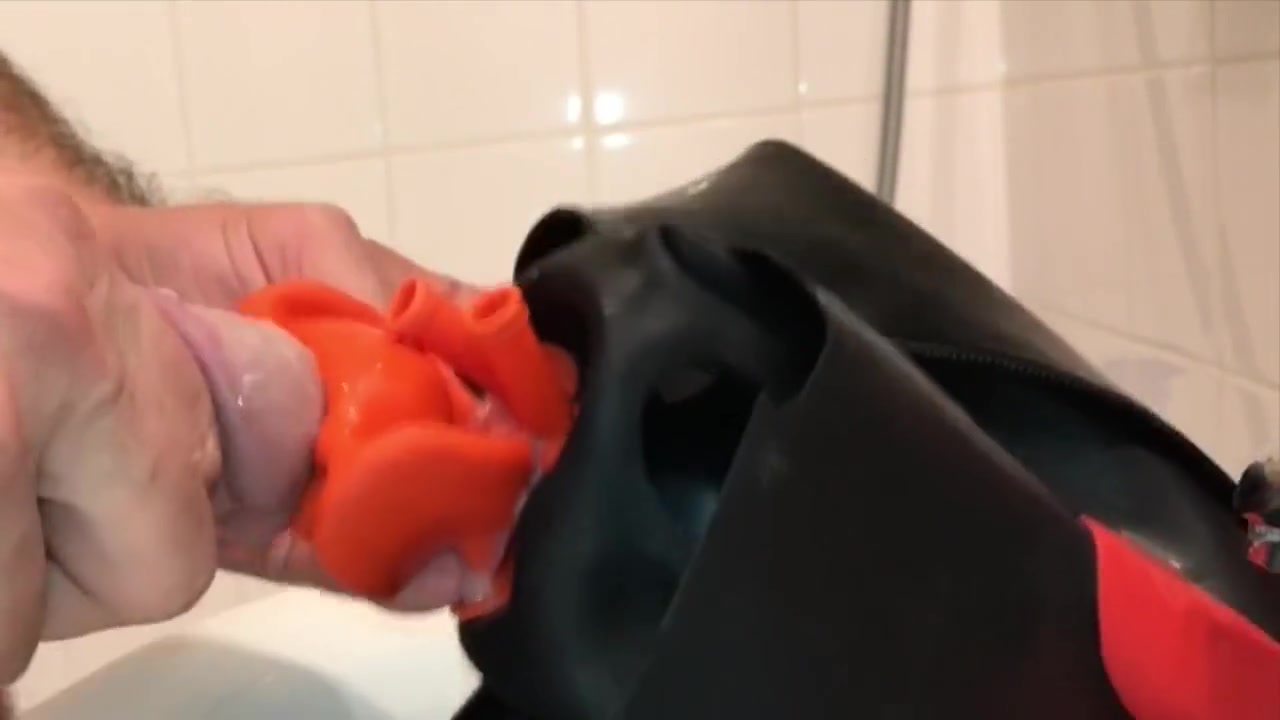Locked In My Studio Gum Mask With My Piss My Cum And My Braces