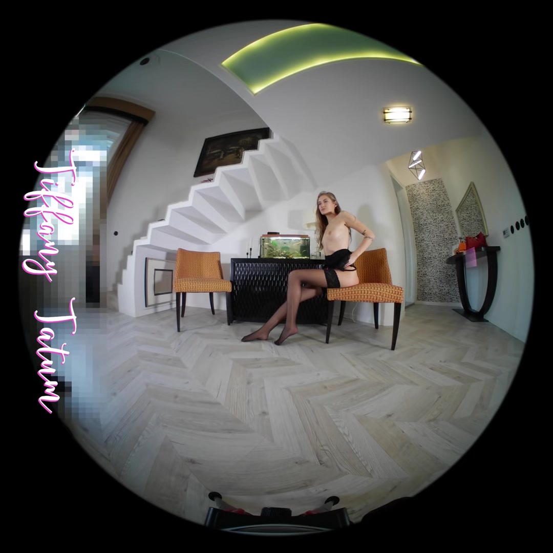 Ripping Stockings - Blonde In Lingerie Solo - Sexlikereal