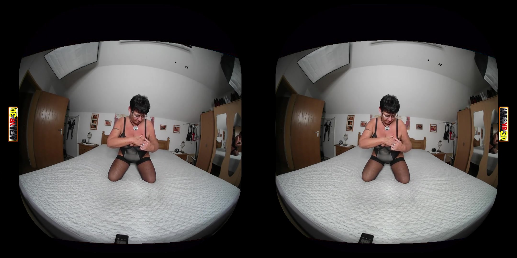 Erika in Granny Erika - There Are No Wishes Left open... - AmateurVR3D