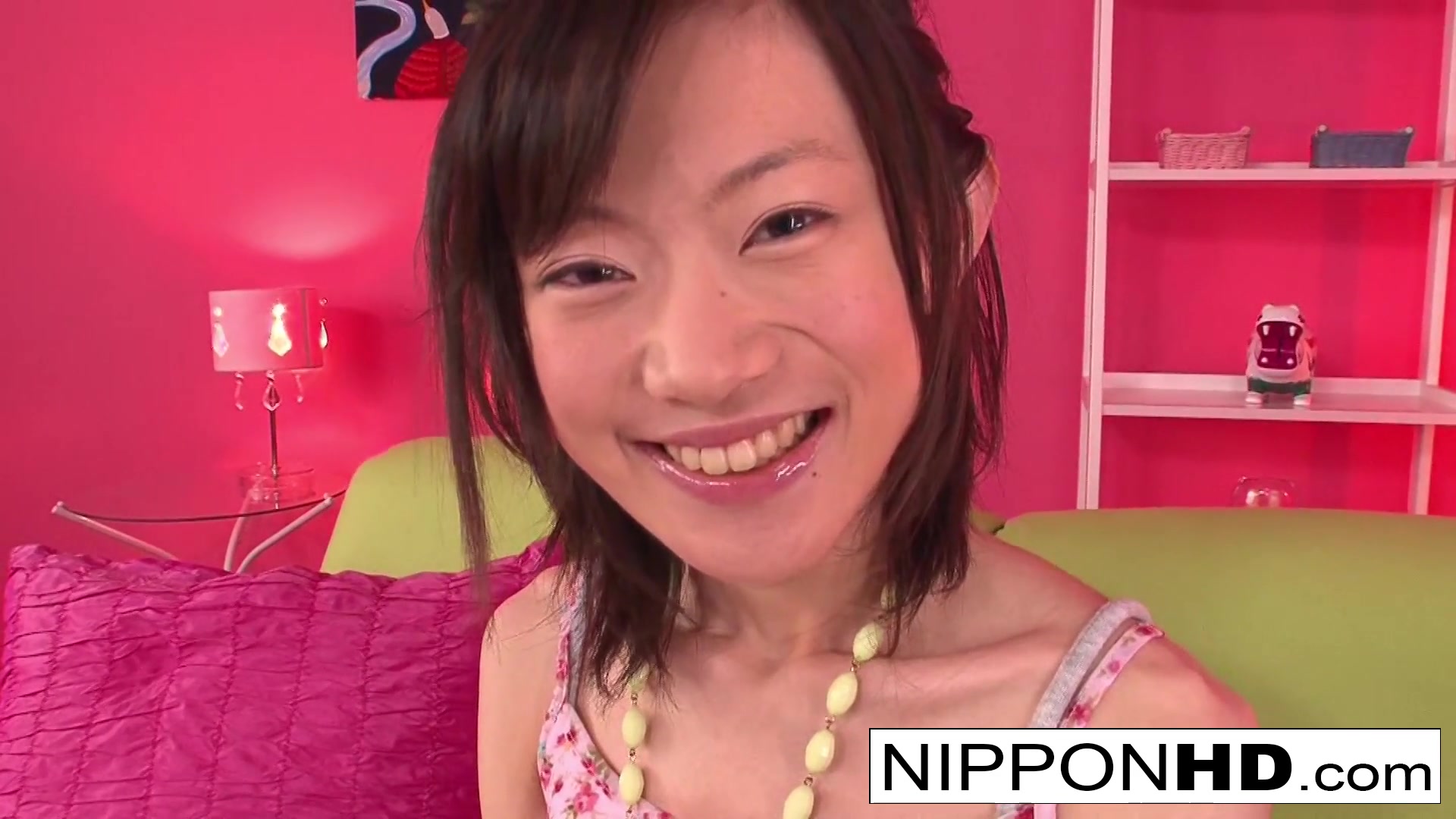 Skinny Asian Cutie Enjoys Some Pussy Play - NipponHD