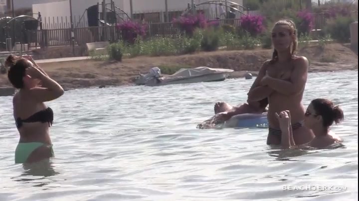 Busty Latino - BeachJerk