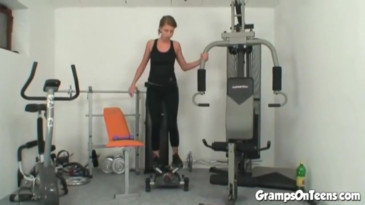 teen 18+ Banged By Old Man Cock At The Gym