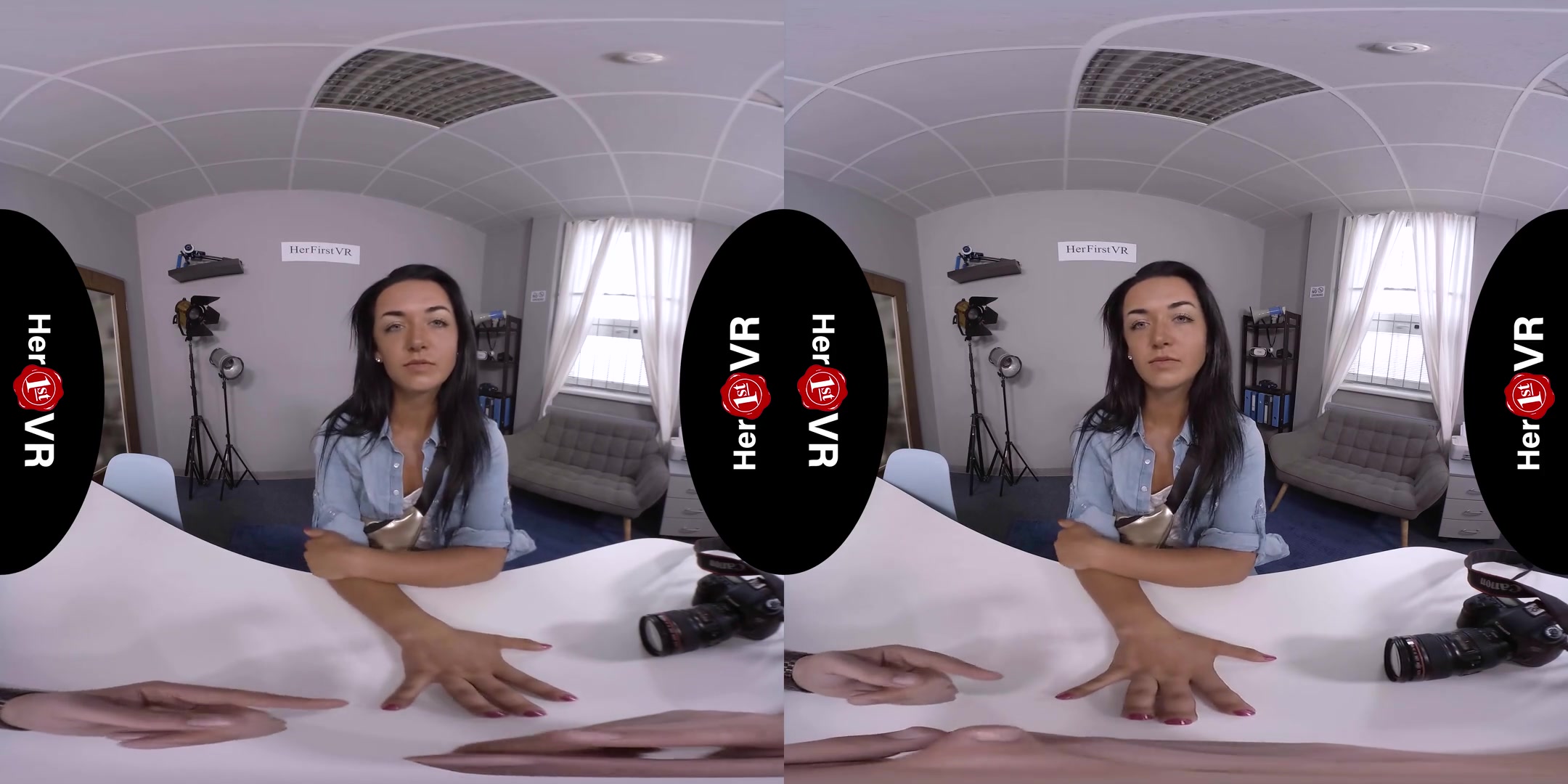 Zuzu Sweet - VR Casting - Shaved Amateur Striptease POV Fuck