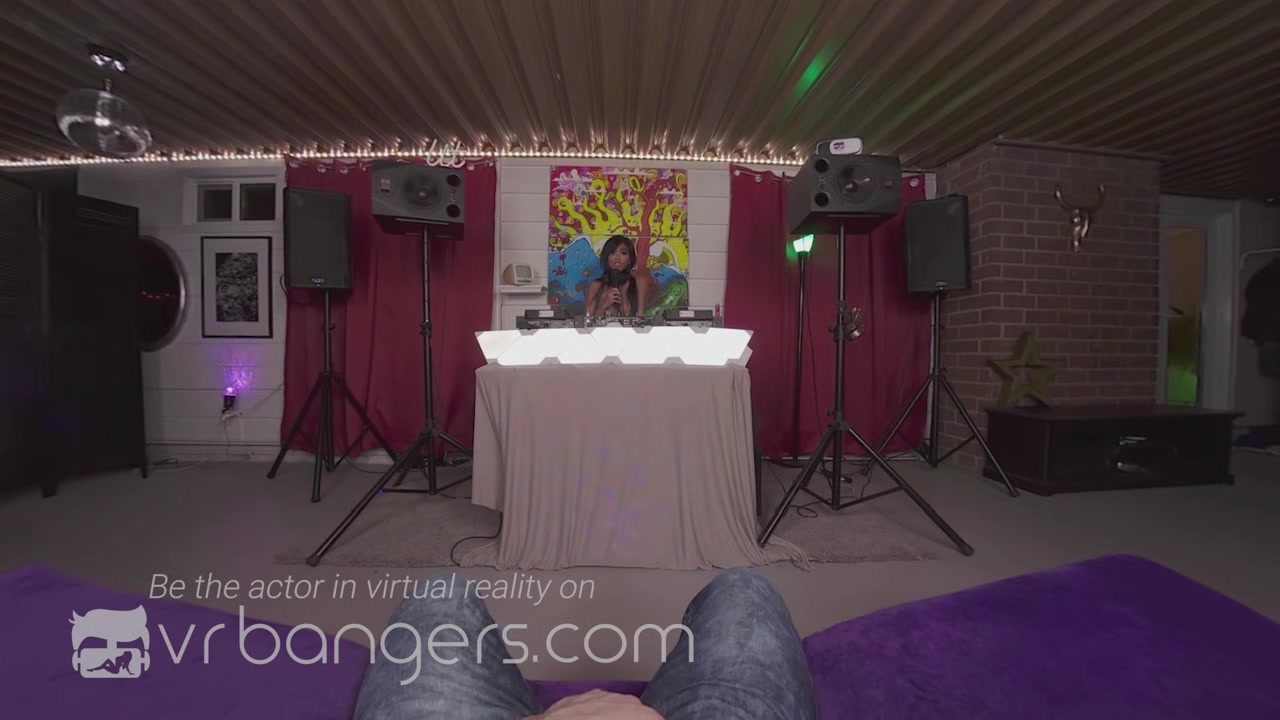 VRBangers Sexy Asian DJ Rocks Your Hard Cock In Her Mouth