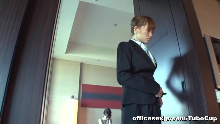 Sex appeal stewardess enjoys hardcore pussy rubbing