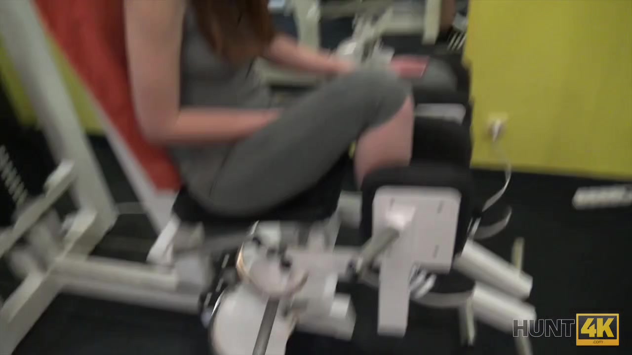 HUNT4K. Spontaneous pickup in the gym causes passionate sex scene