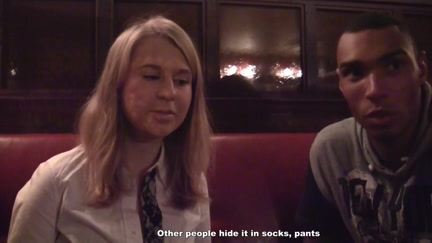 Gal engulf weenie for 100 euros in a cafe in front of everyone