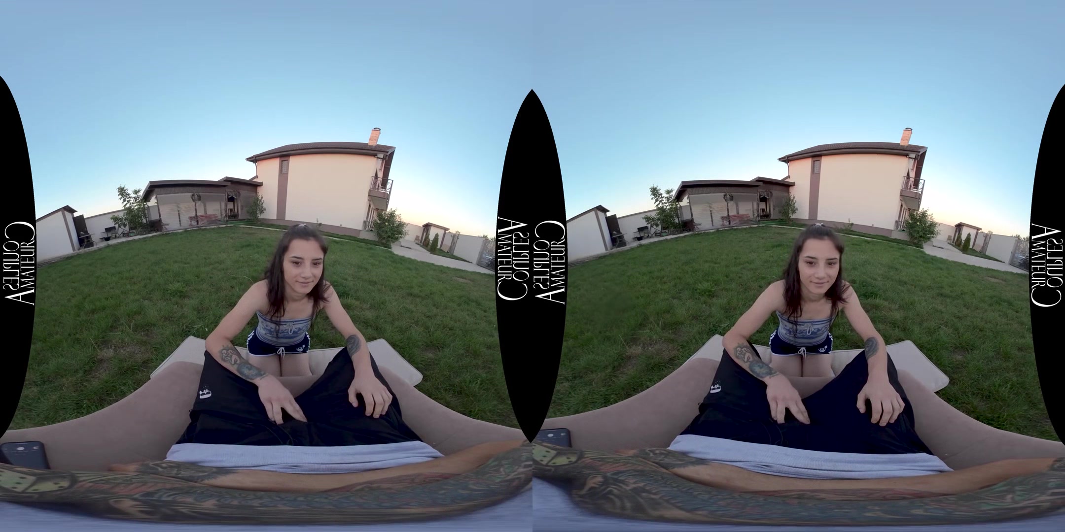Sun Setting Quick-Fucking Outdoors; Hot Amateur Teen Blowjob
