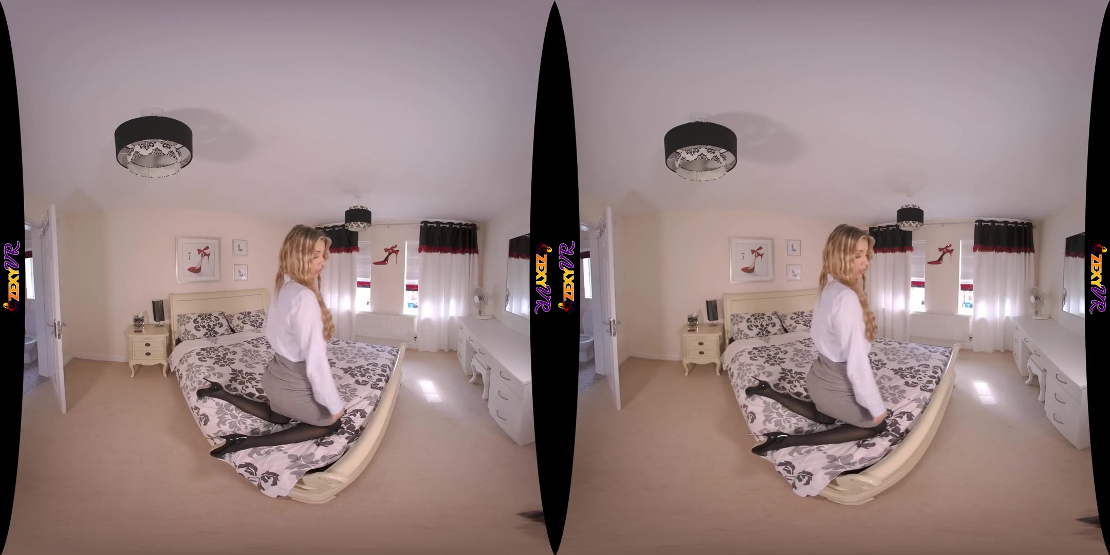 Up To No Good - Gorgeous Slut Solo Striptease on the Bed