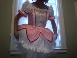Cute Japanese cosplayer stripping her petite body on cam