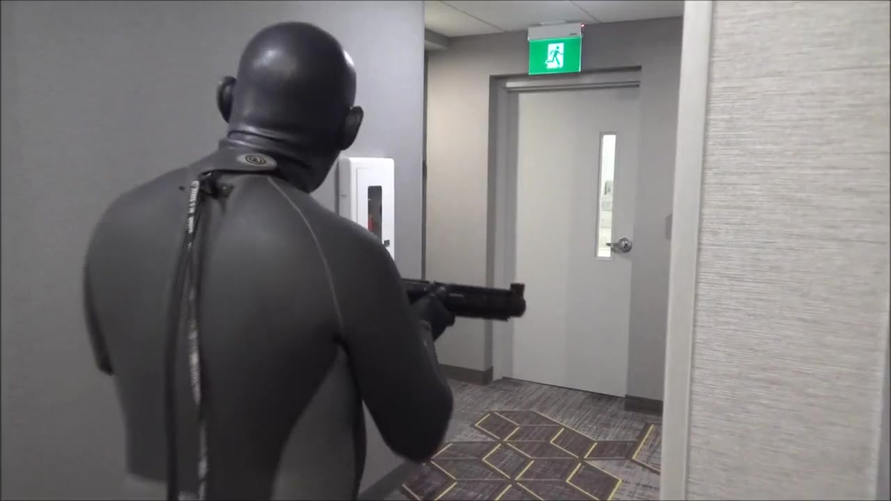 Rubber Commando Training In Hotel Hall