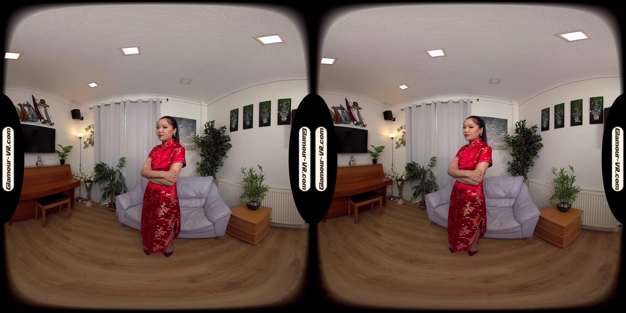 Louisa Lu Masseuse In Red Chinese Dress Provides A Special Happy Ending Treat - 8k Vr