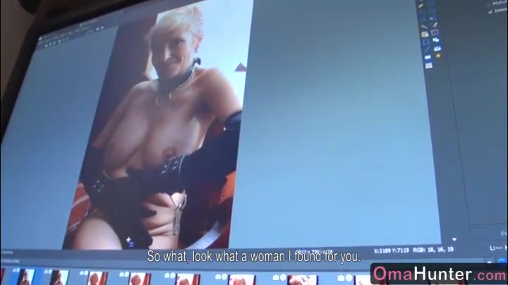 old and young threesome sex party