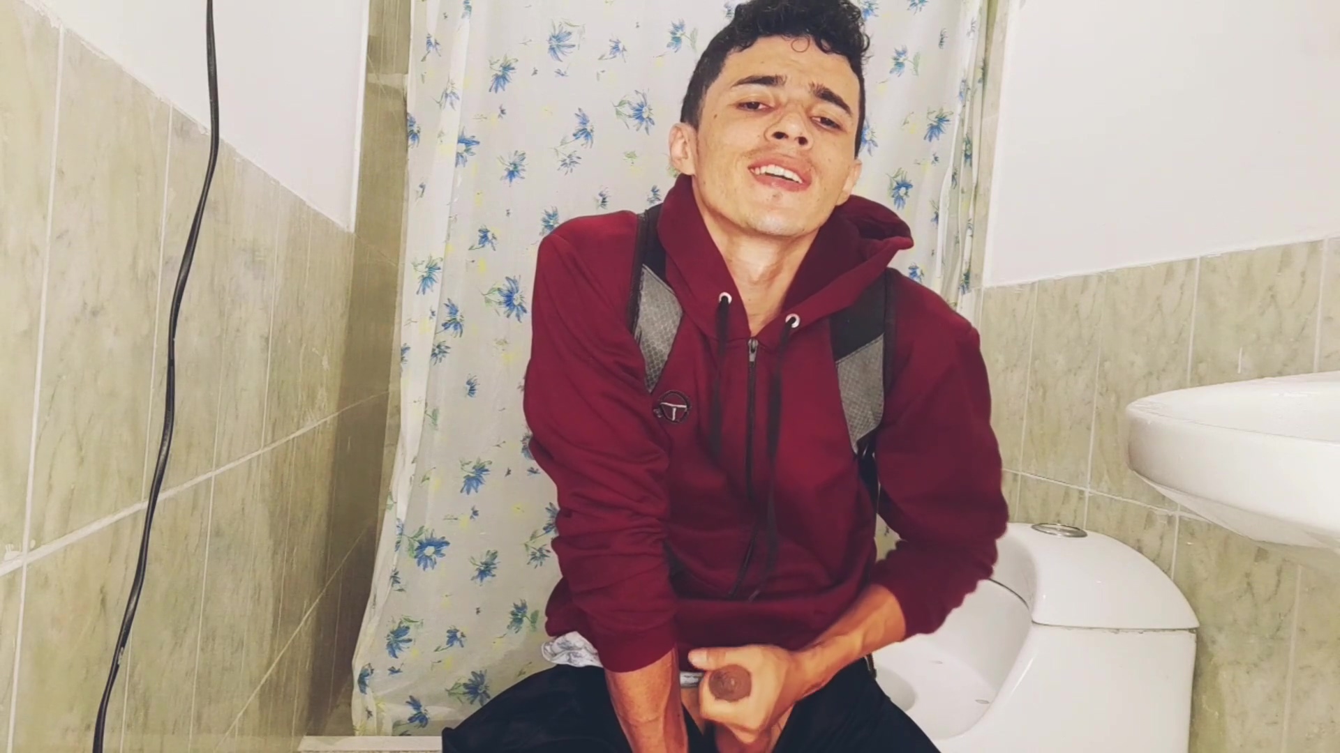 Guy Masturbates In University Bathroom Before Class//sexy Orgasm//sexy Young Man