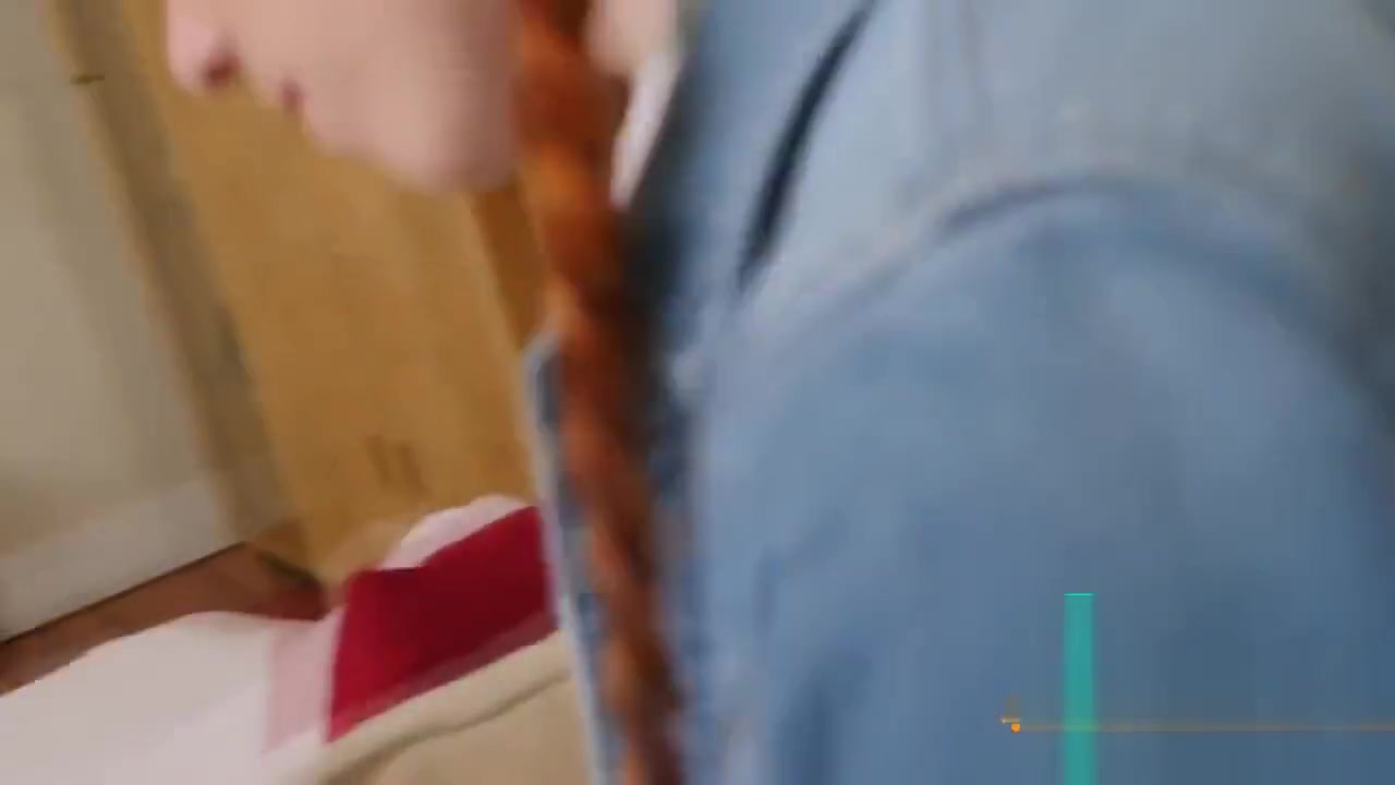 Cute redhead with amazing ass making an old penis feel good
