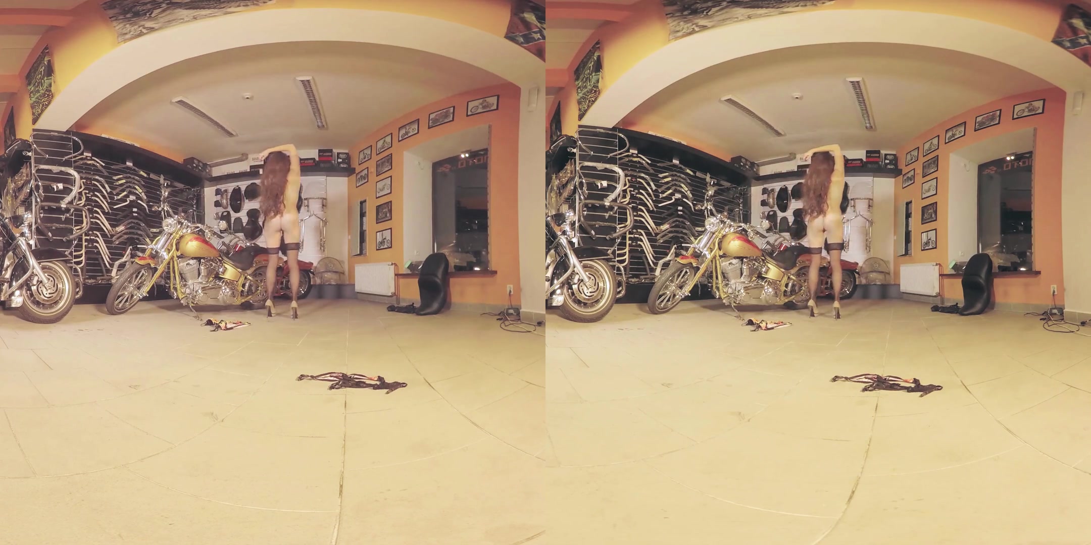 Lola 2 in Lola Has Some Naked Fun in the Garage - BravoModelsMedia
