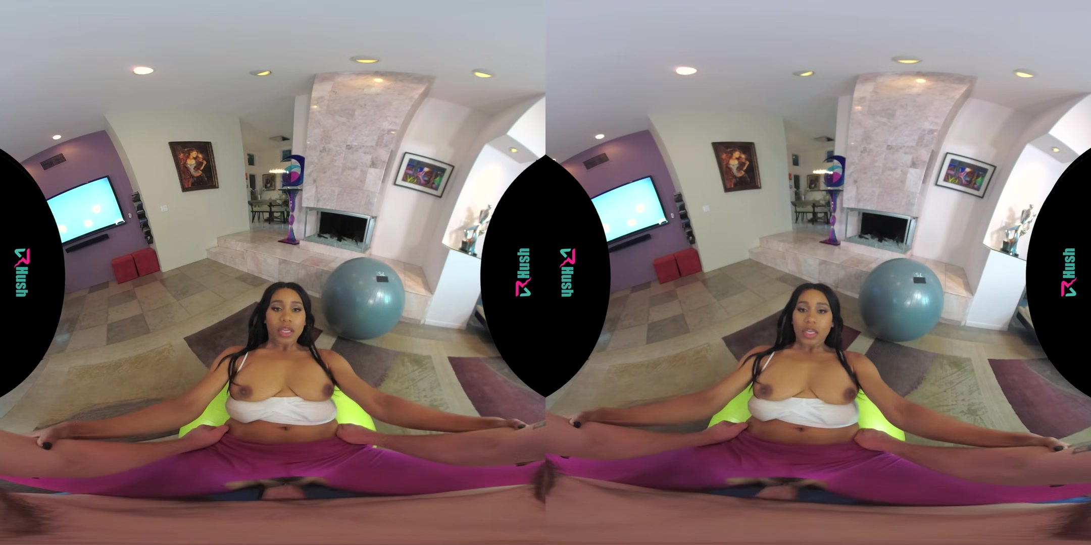 VRHUSH Jenna Foxx gets bent over and fucked in yoga pants
