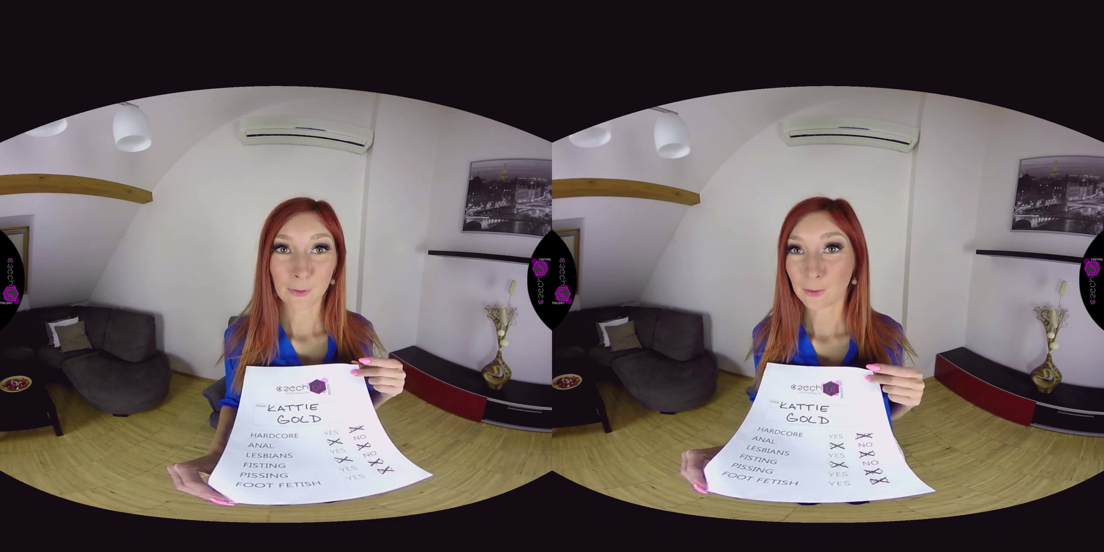 Kattie Gold in Kattie Gold Naughty Casting - CzechVRCasting