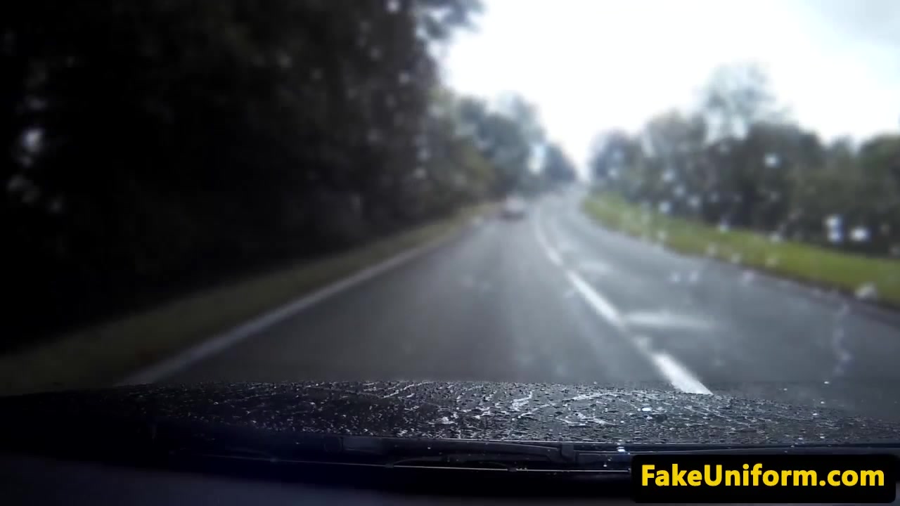 reality brit slut cumshowered and tricked by fake cop