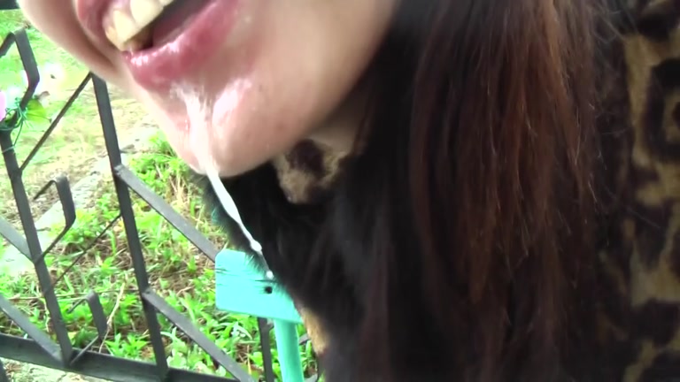 Horny and cute non-professional girlfriend drilled from behind outdoor