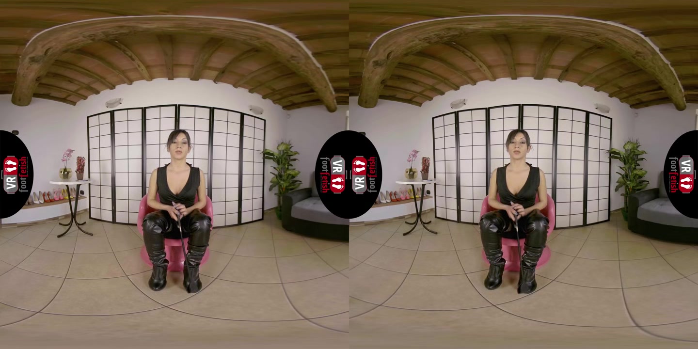 Mistress Katy Doesn't Need To Take Anything Off To Blow Your Mind Completely - VRFootFetish