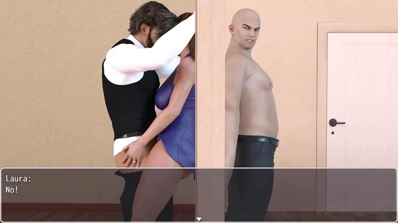 Laura Lustful Secrets Cheating Wife Fucks Guy On The Door While Hubby Is On The Other Side Preventing Them To Brake The Door