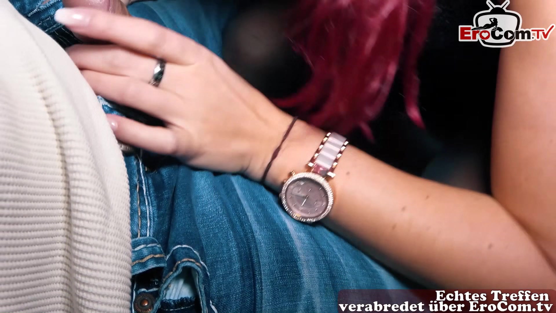 German Redhead Slut meet and fuck dating on Public Street