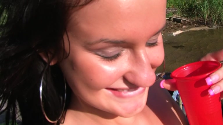 Girls in bikini take in sex party pov