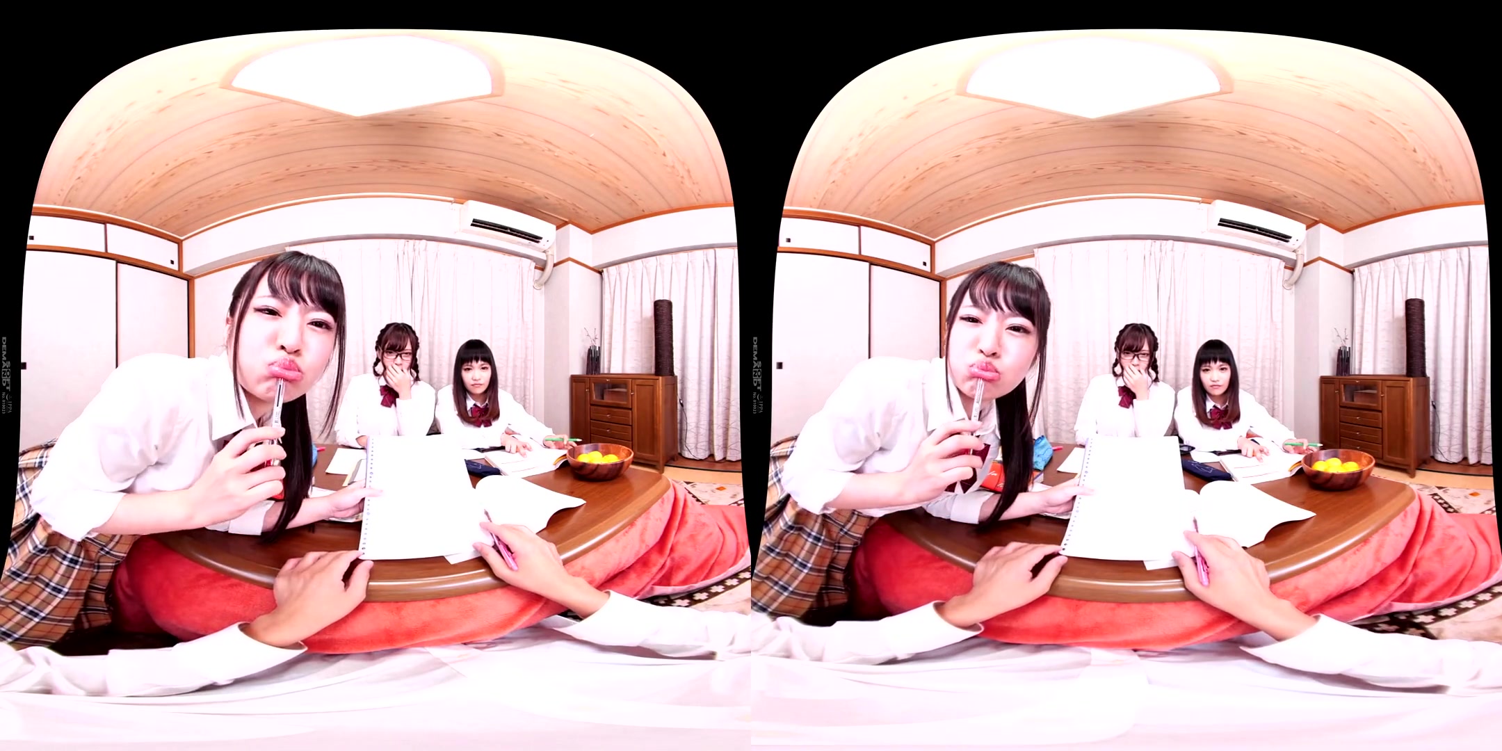 Spending New Years Under the Foot Warmer with Three Hot schoolgirls 18+ 1 - SexLikeReal