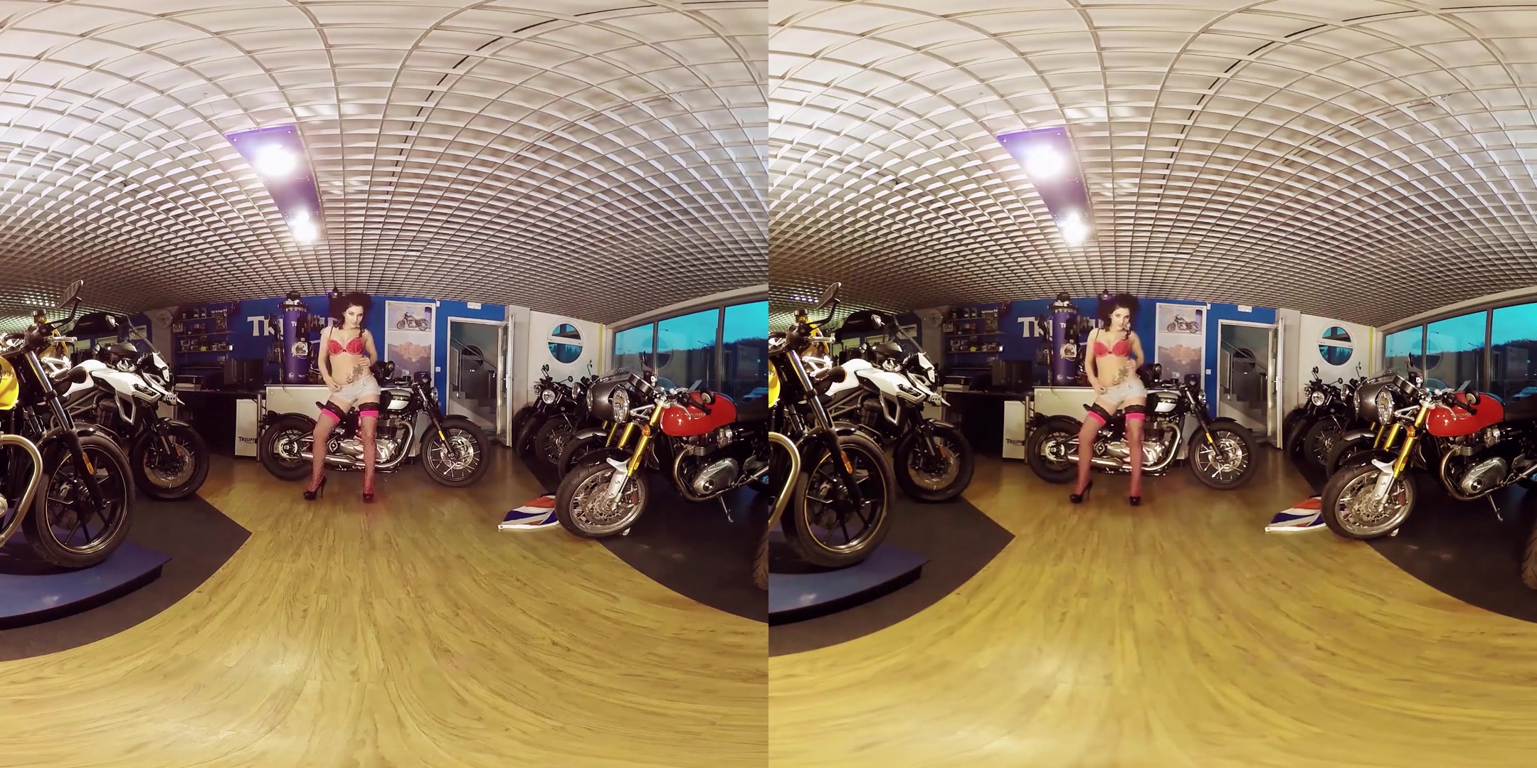 Lucia Denvile in Biker Bad Girl Gets Naked at the Shop - BravoModelsMedia