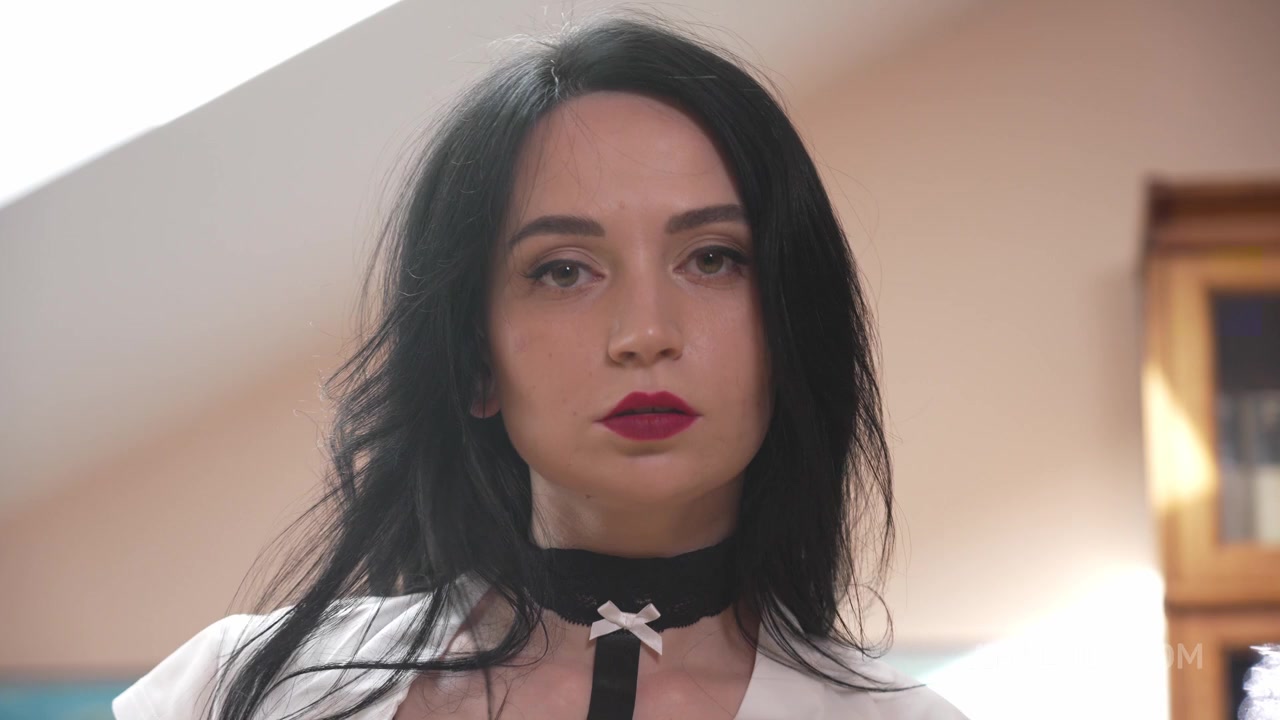 Boss Nick Punished new Dirty Secretary Darsi Devil! Nick's anal casting (0,001% pussy, rimming, slap) NRX110 - AnalVids