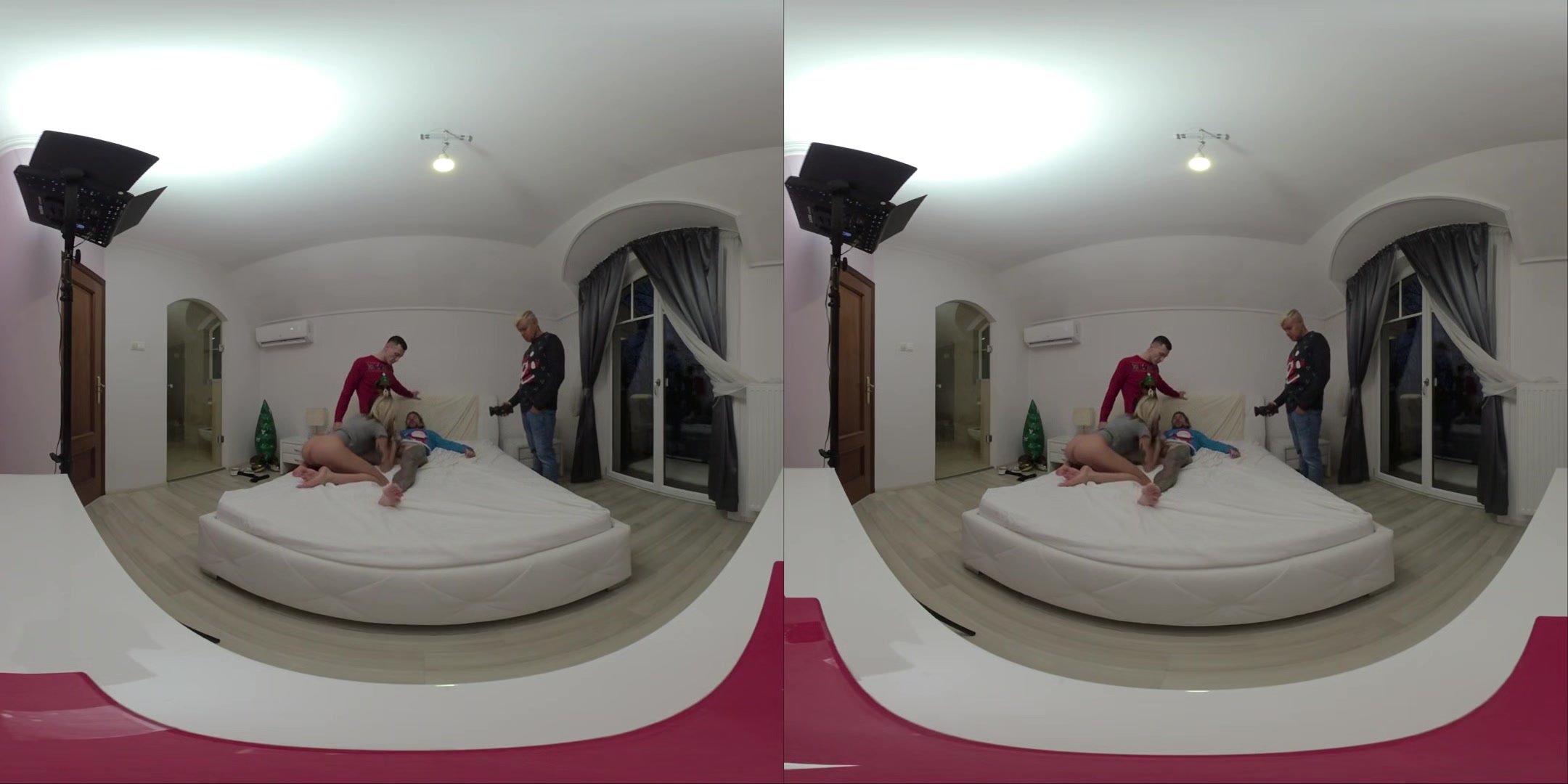 Chloe Temple Christmas Vr Part Three - Creampie Threesome Reunites Best Friends