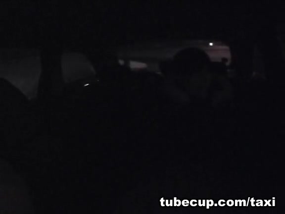 Naked woman spied naked under taxi drivers hard rod