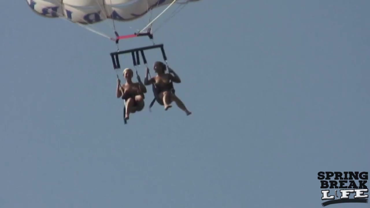 Naked Parasailing on Spring Break - SpringbreakLife