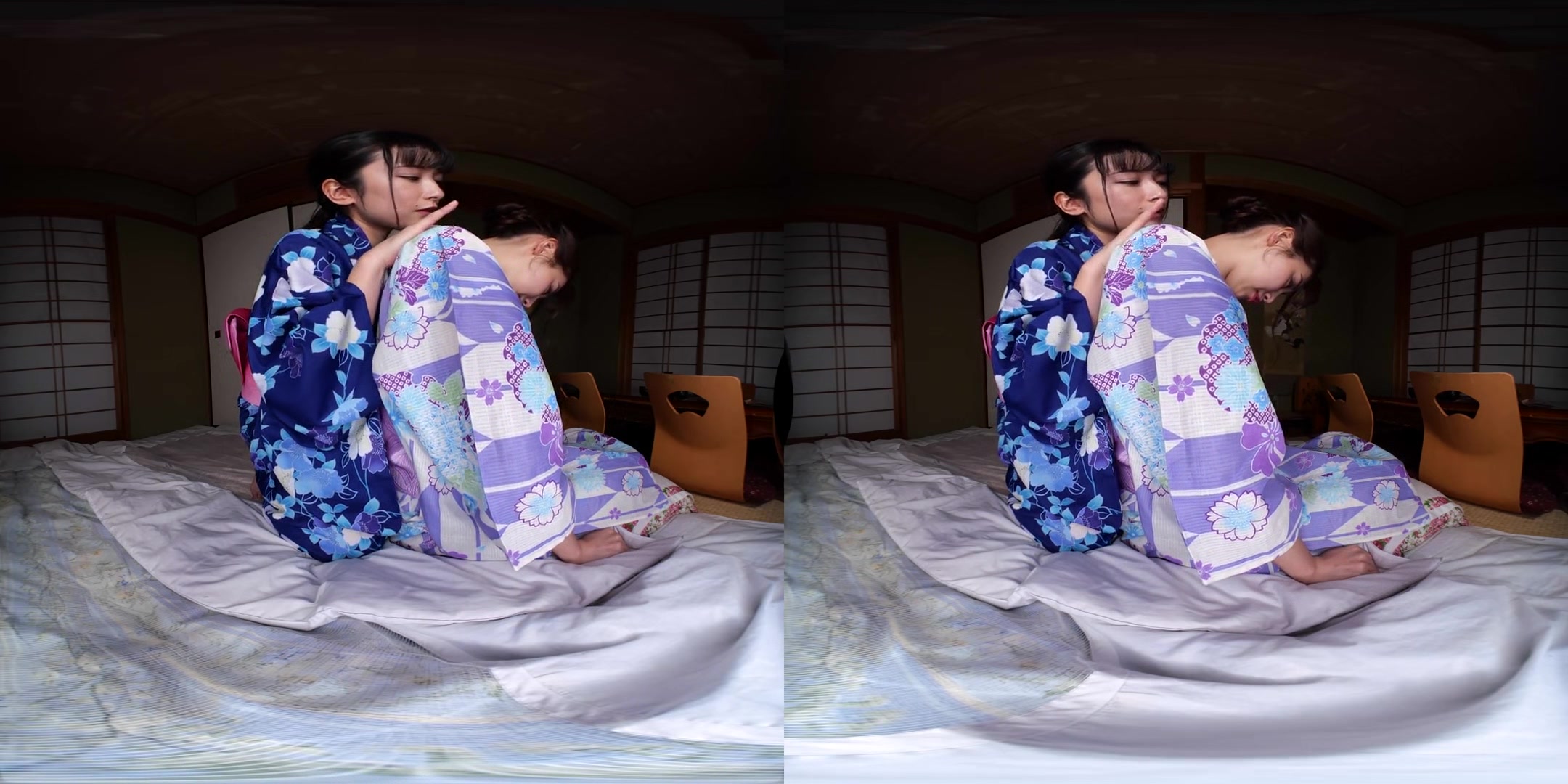 Virtual Dive: Two Beautiful Girls at the Onsen: Miho Abe & Megumi Haruno - Softcore Non-Nude Tease with Lesbian Japanese Teens
