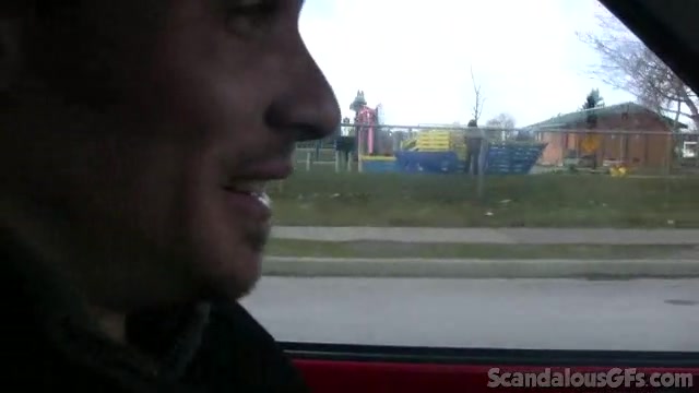 Hot Babe Kisses BF In Public And Rides With Him